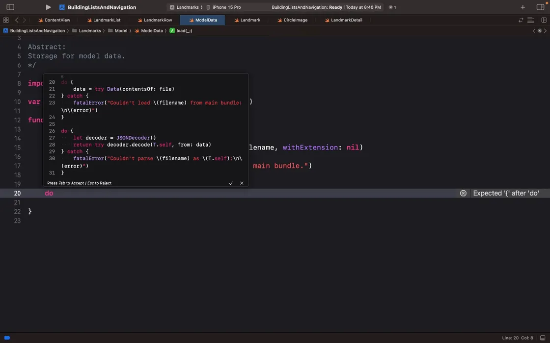 Tab to autocomplete